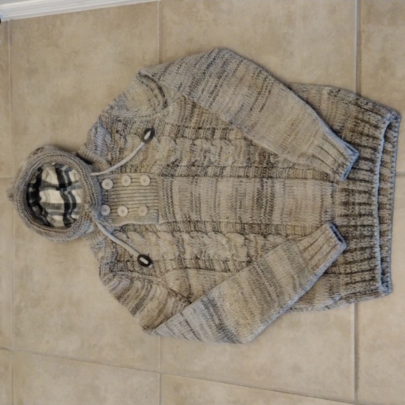 Leif Nelson Chunky Knit Sweater With Hood. - Picture 9 of 12